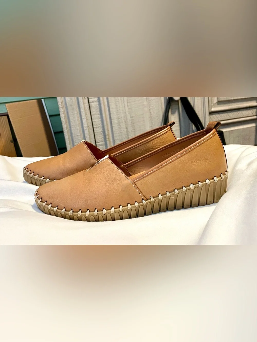 Spring Step Tispea Loafer - Leather/Comfort/Support - Camel - Women’s Sz 11